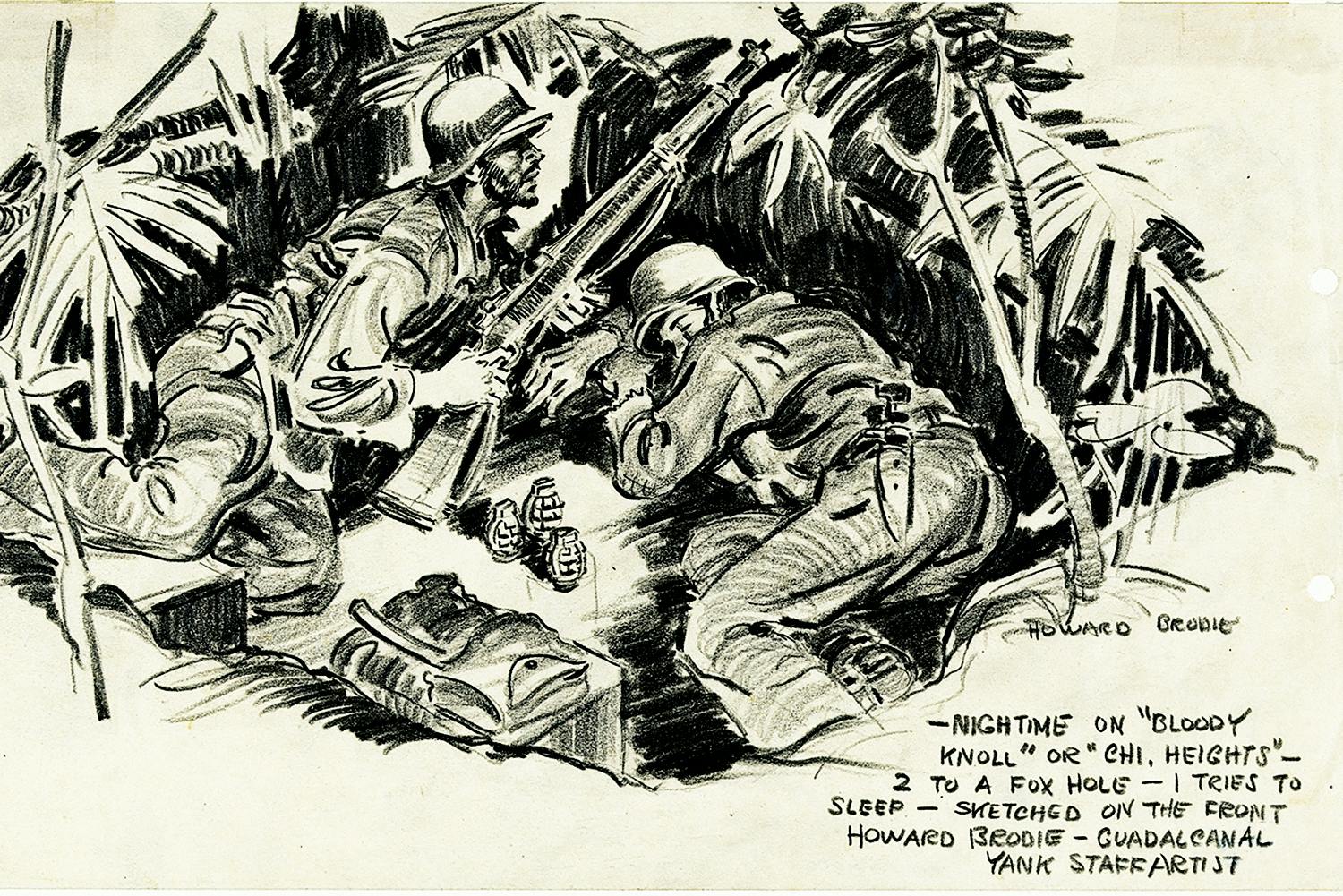 guadalcanal soldater i skyttevarn yank magazine guadalcanal soldater i skyttevarn yank magazine